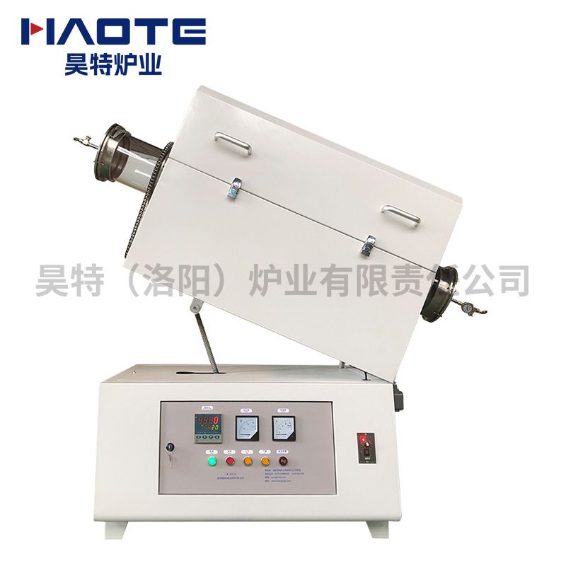 1400℃管徑100加熱區(qū)600回轉(zhuǎn)管式爐純白